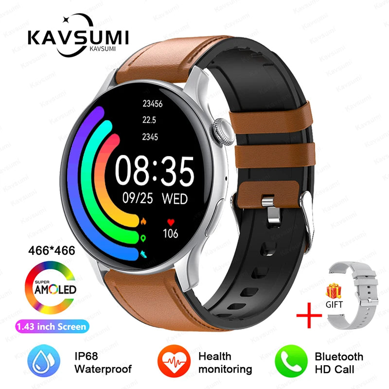 Relógio Esportivo Feminino Smart Watch Feminino - Tela GPS Track - Monitoramento de Saúde Voz Bluetooth Chamada