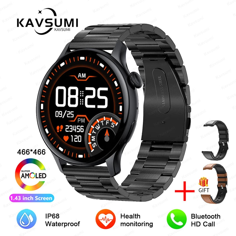 Relógio Esportivo Feminino Smart Watch Feminino - Tela GPS Track - Monitoramento de Saúde Voz Bluetooth Chamada