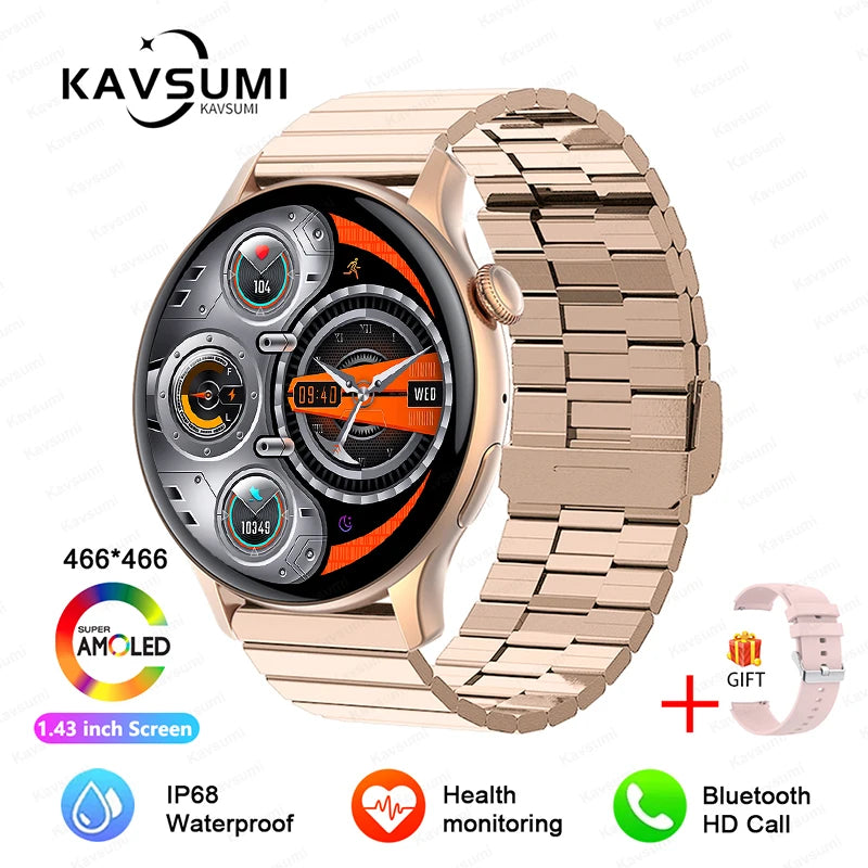 Relógio Esportivo Feminino Smart Watch Feminino - Tela GPS Track - Monitoramento de Saúde Voz Bluetooth Chamada