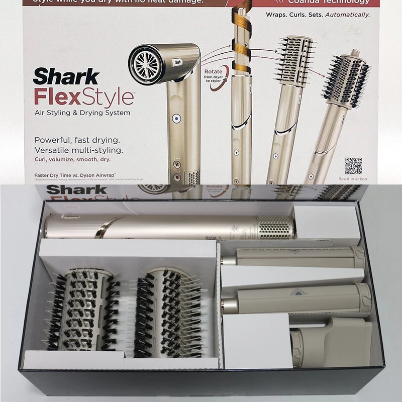 Shark HD430 FlexStyle Secador de cabelo com íons negativos e Airwrap