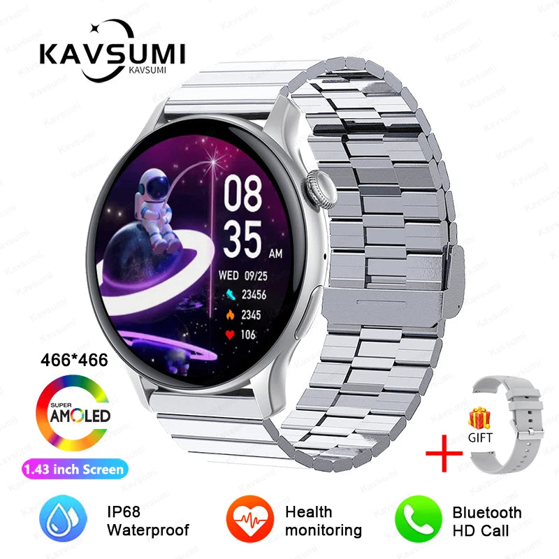 Relógio Esportivo Feminino Smart Watch Feminino - Tela GPS Track - Monitoramento de Saúde Voz Bluetooth Chamada