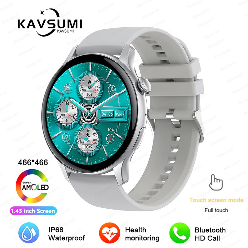 Relógio Esportivo Feminino Smart Watch Feminino - Tela GPS Track - Monitoramento de Saúde Voz Bluetooth Chamada