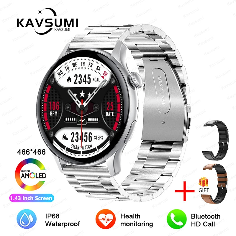 Relógio Esportivo Feminino Smart Watch Feminino - Tela GPS Track - Monitoramento de Saúde Voz Bluetooth Chamada