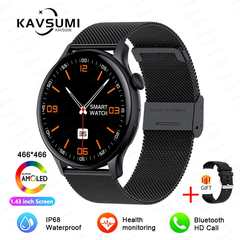 Relógio Esportivo Feminino Smart Watch Feminino - Tela GPS Track - Monitoramento de Saúde Voz Bluetooth Chamada