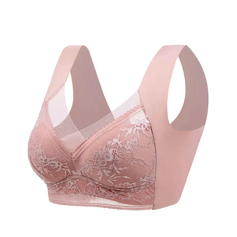 Sutiã grande feminino push up - renda sem fio